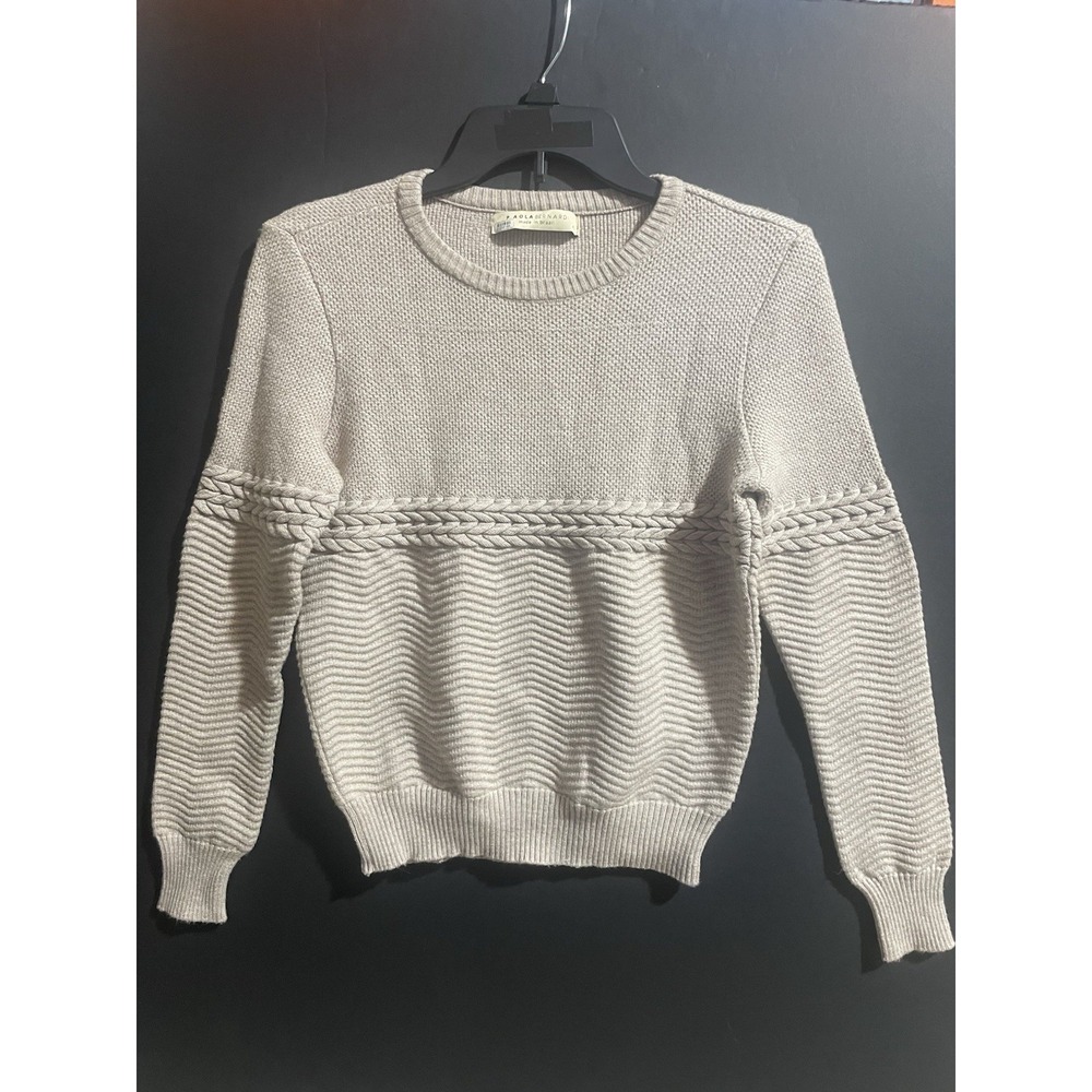 Paola‎ Bernardi Cable knit  Pullover Sweater SZ P S